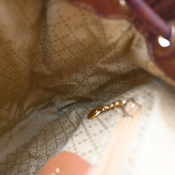 GUCCI Logo Bamboo Drawstring Mini Backpack Bag Leather Brown GHW Italy 38EG182 main image 14